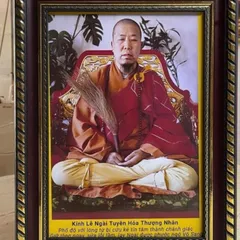 Tranh SƯ TUYÊN HÓA THƯỢNG NHÂN  - Có khung, đủ kích thước  CÓ HOẢ TỐC 841523