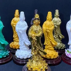Tượng Quan Thế Âm Bồ Tát Cao 13cm Đứng Nhiều Màu CỰC ĐẸP 841560