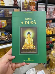 Kinh A Di Đà Bìa Xanh Lá - Giấy Màu