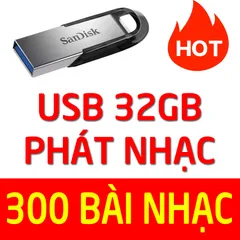 USB Phát nhạc cho oto, đã chép sẵn 32GB nhạc trữ tình, bolero, nhạc vàng, nhạc hải ngoại chất lượng cao Lossless