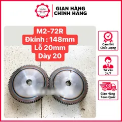 Nhông Thẳng Modul 2 - 34R / 42R / 70R / 72R / 75R / 100R Dày 20mm Ko Cùi  Hàng Chất Lượng Cao