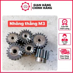 Nhông Thẳng Modul 3 - 15R / 16R / 17R /18R / 19R / 20R. Có Cùi . Dày 30mm Hàng Chất Lượng Cao.