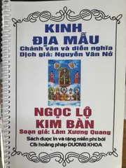 SÁCH KINH ĐỊA MẪU VÀ NGỌC LỘ KIM BÀNG