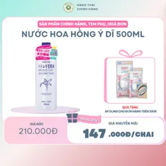 NƯỚC HOA HỒNG HANAJIRUSHI chiết xuất hạt ý dĩ (Hatomugi) - xuất xứ từ Nhật Bản 500ml