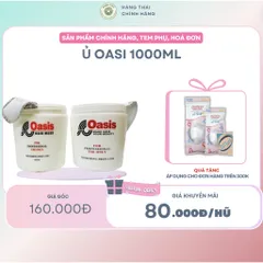Ủ TÓC OASI 1000ml - Dưỡng ẩm sâu, tái tạo tóc hư tổn, làm mềm mượt, chăm sóc tóc dài, dễ sử dụng