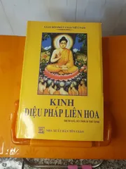 Kinh Diệu Pháp Liên Hoa bìa vàng cực đẹp dương khoa shop