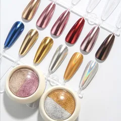 Tráng gương nén ombre 2 màu siêu HOT ngành nail