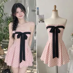 (PASS) Áo váy cup ngực chấm bi (<48kg)