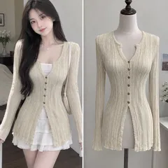 (PASS) Áo dệt kim tay dài điệu đà