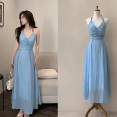 ( PASS) Đầm maxi khoét eo (<46kg)