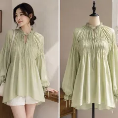 (PASS) Áo váy babydoll dài tay (<55kg)