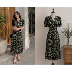 (PASS) Đầm hoa nhí dáng dài (<45kg)