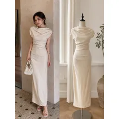 (PASS) Đầm body cổ đổ sang trọng (<45kg)