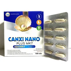 Canxi nano plus mk7 BỔ SUNG CANXI, chống còi xương, loãng xương phát triển chiều cao hôp noi