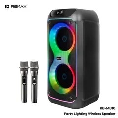 Loa Karaoke REMAX RB-MB10 Kèm 2 Micro Không Dây Công Suất 140W Bluetooth 6.0 Loa Kép 8 Inch (P133422)