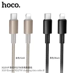 Cáp Sạc Nhanh Hoco X119 Energy 1M C To C 60W / C To iP PD27W Chống Rối Truyền Dữ Liệu Ổn Định (P133365)