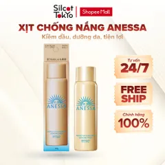 Xịt chống nắng Anessa kiềm dầu, dưỡng da, tiện lợi White Conc - Chai 60g
