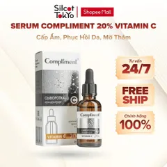 Serum Dưỡng Da Compliment Vitamin C 20% Cấp Ẩm Và Phục Hồi Da, Dưỡng Da Trắng Sáng, Mờ Thâm 27ml