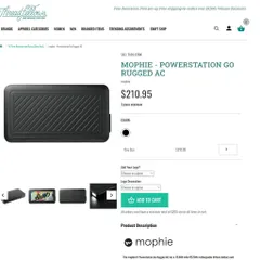 Pin dự phòng 15000mAh hãng Mophie AC55500, kích bình ắc quy oto, xe máy, cổng AC( hộp trắng) (P130211)
