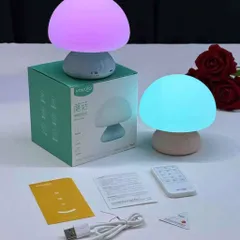 Đèn ngủ nấm VAVOFO - RGB đổi màu, cảm ứng + điều khiển, tích pin tiện lợi, đa chức năng - VỎ XẤU (P129419)