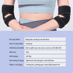 Bó Khuỷu Tay Thể Thao Giảm Chấn – Bảo Vệ Khuỷu Tay ROVIX SPORT (P128124)