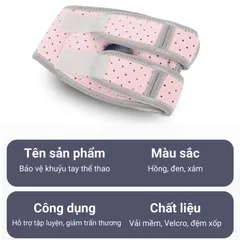 Bó Khuỷu Tay Thể Thao Có Đệm Bọt Biển – Bảo Vệ Khuỷu Tay Êm Ái  ROVIX SPORT (P128122)