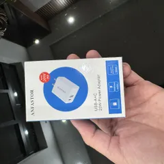 Củ sạc nhanh ANFASTOR USB-A + USB-C 20W PD – Sạc ổn định, thiết kế nhỏ gọn (P125601)