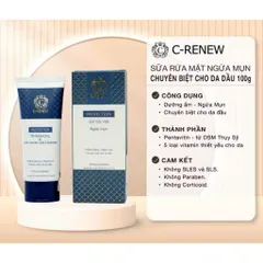 Sữa Rửa Mặt Ngừa Mụn, Dưỡng Trắng Chuyên Biệt Cho Da Dầu C-Renew - Giúp Giảm Mụn Và Cải Thiện Làn Da