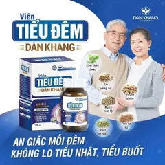 Viên Uống Tiểu Đêm Dân Khang– Hỗ Trợ Chăm Sóc Hệ Tiết Niệu, Dùng Hàng Ngày Hộp  30 Viên