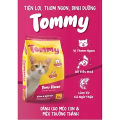 Thức ăn Tommy cho mèo con và trưởng thành gói 500G