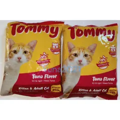 Combo 2 gói thức ăn hạt cho mèo vị cá ngừ Tommy (2 gói x 500g)
