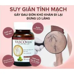 Viên uống hỗ trợ giảm triệu chứng tê đau phù do suy giãn tĩnh mạch Vascovein Dân Khang