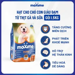 Combo 2 gói Maxime Puppy Rich in Chicken - Hạt Cho Chó Con 1.5KG