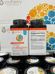 CHÍNH HÃNG] Collagen Youtheory  - viên uống bổ sung collagen youtheory Mỹ 345 viên