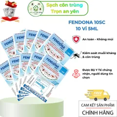 10 vỉ Fendona 10sc 5ml – Kiểm soát muỗi, côn trùng trong không gian sống, không mùi, tặng 2 bám dính 848201