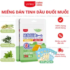 Miếng dán tinh dầu đuổi muỗi UYIKU Nhật Bản cho bé hiệu quả trong 8h gói 36 miếng