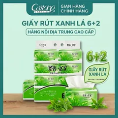 Khăn giấy rút để bàn lá xanh 430 tờ 5 lớp hãng YIXIANG JUJIA [CHUẨN NỘI ĐỊA TRUNG]