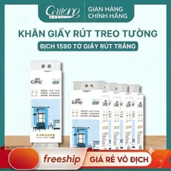 [COMBO 10 BỊCH] Giấy rút chuẩn nội địa Trung CAITONG 5 lớp 1580 tờ siêu dai