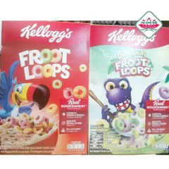 ngũ cốc Kellogg's Froot Loops DINOSAUR 285g, hsd:4/27