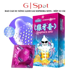 Bao Cao Su Nóng Lạnh Gai SOPHORA SETS - Hộp 12 Cái [Mã CK-SP910723-04]