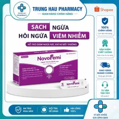 Viên đặt Novofemi Tím - làm sạch, khử mùi, giảm ngứa, khí hư, hỗ trợ dưỡng ẩm