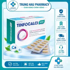 Viên Uống Bổ Sung Canxi Hữu Cơ TinfoCalci New Hộp 30 Viên Giúp Xương Chắc Khỏe Phòng Ngừa Loãng Xương