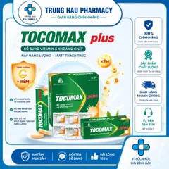 Viên sủi C Tocomax Plus Boston Pharma - Hỗ trợ tăng cường sức đề kháng (Hộp 10 viên nén sủi bọt)
