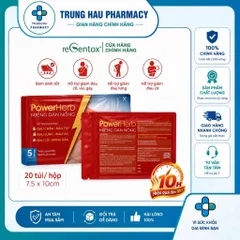Miếng Dán Nóng Thảo Mộc PowerHerb Giữ Ấm Giảm Nhức Mỏi Cơ Xương Khớp Vùng Lưng Vai Gáy - 1 Hộp 20 Miếng