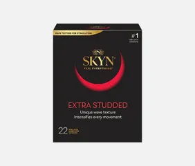Bao Cao Su Cao Cấp Gân Điểm Nổi SKYN® Extra Studded Condoms 22 Cái [Mã CK-SP916784-02]