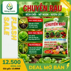 [NÔNG XANH]Phân Bón Chuyên Rau 50g - Siêu Kích Chồi, Nở Ngọn, Mập Cọng, Xanh Dày Lá Vượt Trội