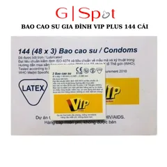 Bao Cao Su Gia Đình Vip Plus 144 Cái( Màu Trắng) [Mã CK-SP925283-02]