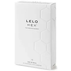 Hộp 12 bao cao su cao cấp 54mm Lelo Hex Condoms [Mã CK-SP929318-05]
