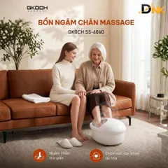 Bồn ngâm chân massage GKOCH SS-606D 7 lít, làm nóng và giữ nhiệt 450W
