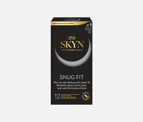 Bao Cao Su Cao Cấp Ôm Sát Vừa Vặn SKYN® Snug Fit Condoms 12 Cái [Mã CK-SP932896-03]